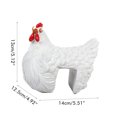 thumbnail image 2 of Jardín De Pollo De Resina, Figurita De Animal, Estatua De Gallina Para Decoración De Escalera De Jardín Moyic HA044090-04, 2 of 6
