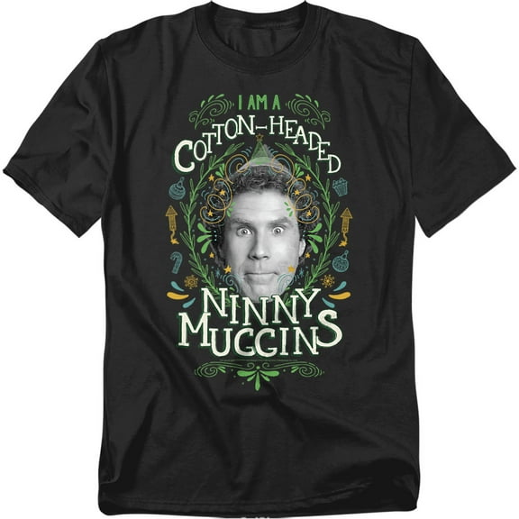 Elf T-Shirt Cotton Headed Ninny Muggins Unisex Graphic Tee for Men & Women