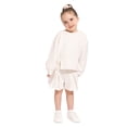 thumbnail image 4 of Wonder Nation Toddler Girls Crewneck Sweatshirt with Bow, Sizes 12M-5T, 4 of 7