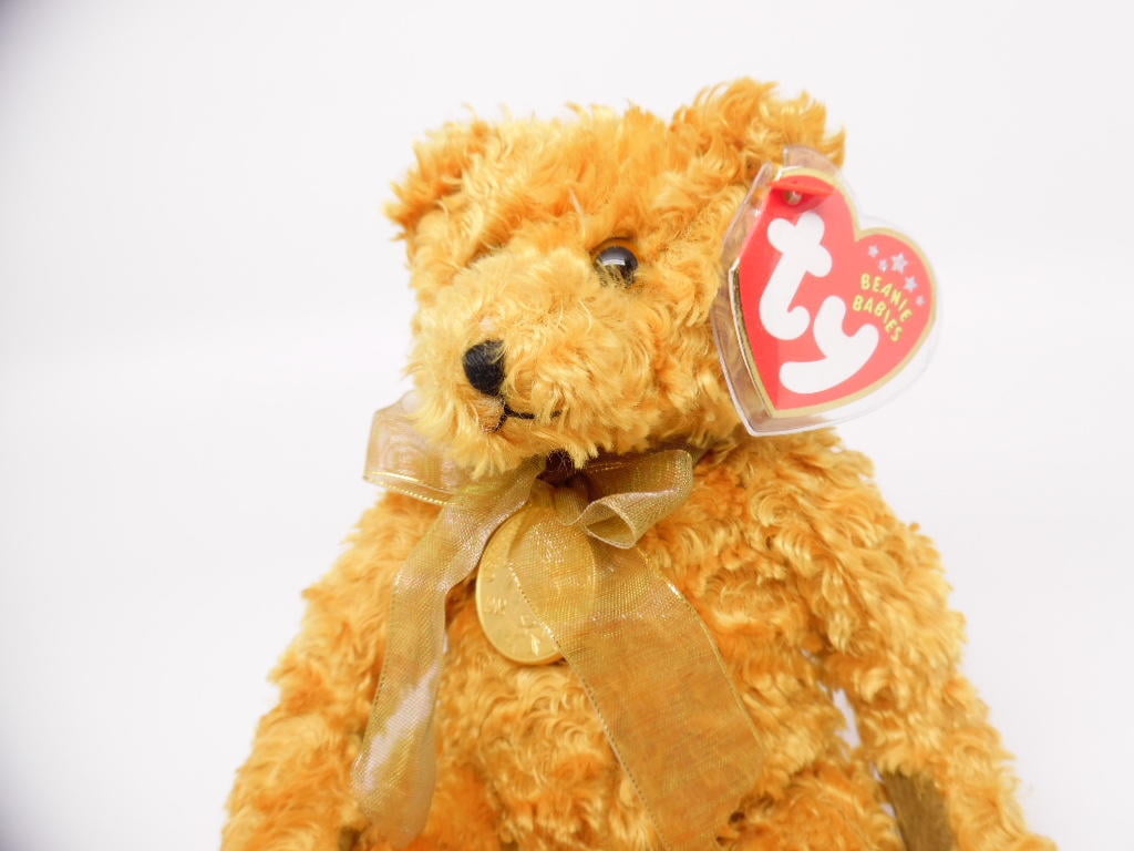 Ty Teddy The 100th Anniversary Bear Original Beanie Baby 2002 Retired MWMTS for sale online 