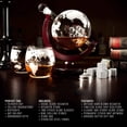 thumbnail image 4 of Juego de Decantador de Whisky, Juego de Decantador de Vino Globo con 2 Vasos, Piedras de Whisky Escalofriantes, Dispensador de Bebidas Alcohólicas y Set de Regalo para Licor, Whisky, Bourbon, 4 of 4
