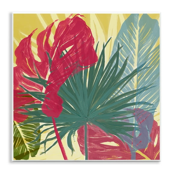 Stupell Industries Bold Botanical Party Botanical & Floral Painting Unframed Art Print Wall Art, 12 x 12