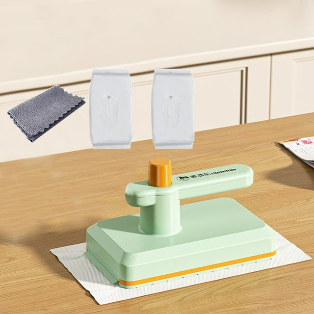 TIMIFIS Mini Mop With Cloth Clamp Kitchen Mini Small Mop Desktop Handheld Flat Mop Bathroom Disposable Washcloth Mop