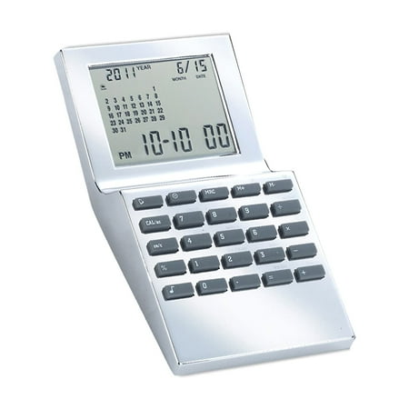 Natico Originals 10-WT1350 Wt-Alm- Calendar-Calc- Sil