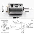 thumbnail image 5 of Sywqhk RS-385 Micro motor de CC de alta velocidad Motor de engranajes de acero inoxidable y metal cepillado Sywqhk Para estrenar, 5 of 5