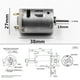 thumbnail image 3 of RS-385 Micro motor de CC de alta velocidad Motor de engranajes de acero inoxidable y metal cepillado, 3 of 4