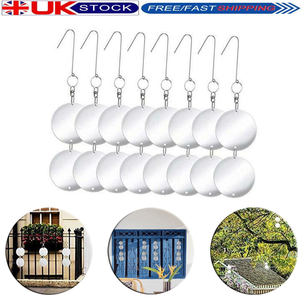 Bird Repellent Discs Reflective Bird Decoy for Garden Pigeon Deterrent