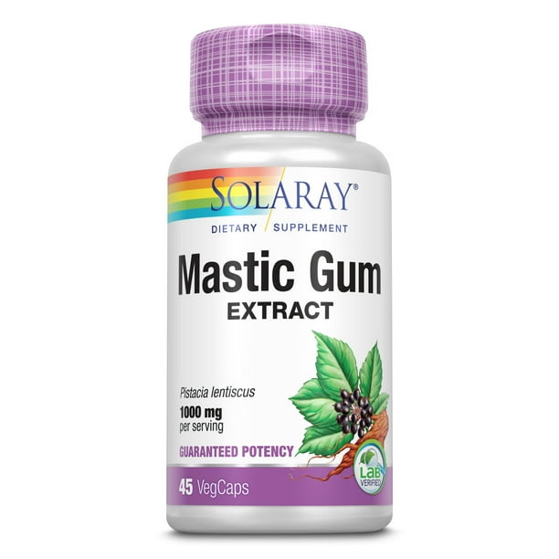 Solaray Mastic Gum Extract Healthy Gastrointestinal and Digestive