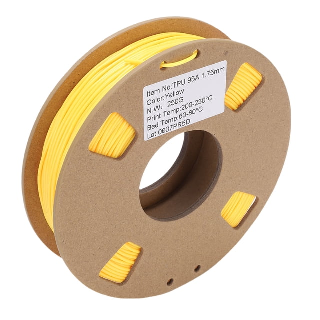 Filamento De La Impresora 3D, 1,75 Mm TPU Filamento Flexible Alta Elasticidad Deformación Mínima Con Precisión De ± 0.02 Mm, Para Bandas De Zapatos Piezas De Drones