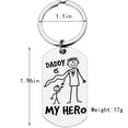 thumbnail image 5 of Llavero de papá para hombre, lindo llavero para mochila de coche, regalos para él, día del padre, cumpleaños, Navidad de hijo e hija, 5 of 5
