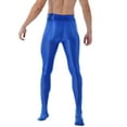 thumbnail image 2 of iEFiEL Mens Shiny Stretchy Long Pants Leggings for Gym Yoga Workout Dance Training, 2 of 7