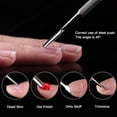 thumbnail image 4 of Cuticle Remover Stainless Steel Creative Professional Nail Pusher Cuticle Pusher, 4 of 6