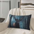 thumbnail image 5 of Daiia Mystical Forest Elk Bedding Waterproof Pillow Protector Zippered Queen – Bed Bug Proof Pillow Encasement-16"x24", 5 of 6