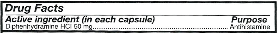 Diphenhydramine 50 mg Generic Benadryl Allergy Medicine and Antihistamine 1000 Capsules per Bottle PACK of 2 - image 3 of 4