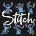 thumbnail image 2 of Girl's Lilo & Stitch Distressed Poses  Graphic Tee Black Medium, 2 of 4