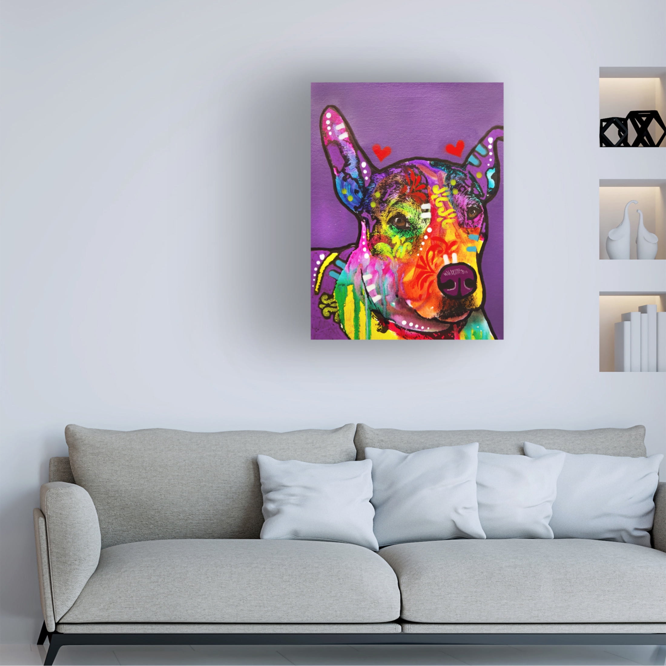 Canvas Wall Art - Dean Russo 'Blaze' Wall Art for Living Room, Bedroom, or Office Décor by Trademark Fine Art - 35 x 47 Inches