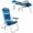 High Tide Blue, variant on Cooler+ Folding Backpack Beach Chair with 5 Positions, Towel bar, XL Cooler Pouch, Storage Net, Cup and Phone Holde