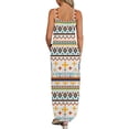 thumbnail image 4 of IROINNID Women's V-Neck Sundress Casual Sleeveless Printing Loose Vest Maxi Dress Long Dress Pocket Full-Length Dress, 4 of 6