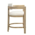 thumbnail image 5 of GDF Studio Morden Counter Stool Set with Curved Wood Backrest, Set of 2, Natural, 5 of 8