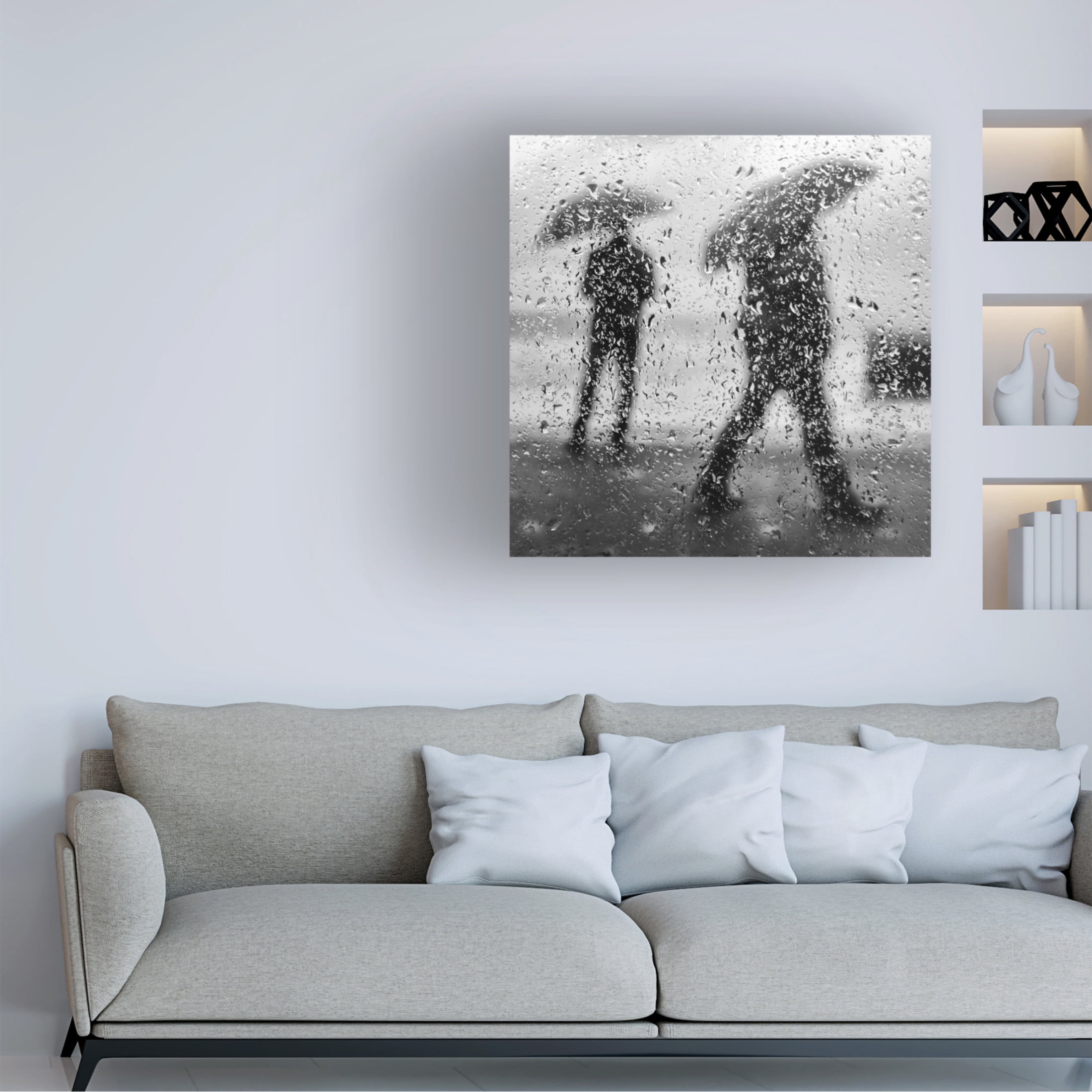 Trademark Fine Art Josefina Melo In The Rain Canvas Wall Art