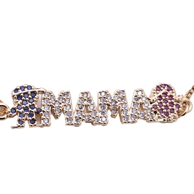Pulsera Brazalete Regalo Mujer Mamá Joyería Circonia 10 mayo Dara Baby Dam0046