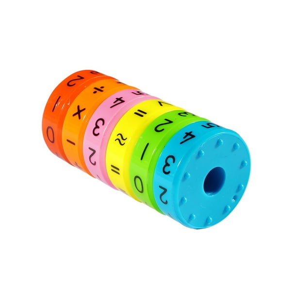 Juego De 6 Unidades De Juguetes Magnéticos De Plástico Para Niños En Edad Preescolar, Rompecabezas De Ensamblaje Diy Con Números De Matemáticas Para Niños Methold FN002244-00