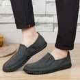thumbnail image 6 of Men's Wide Loafers Breathable Arch Support Casual for Walking Slip-on Lightweight Handmade Cave Outdoor Shoes Black 10 US, 6 of 7