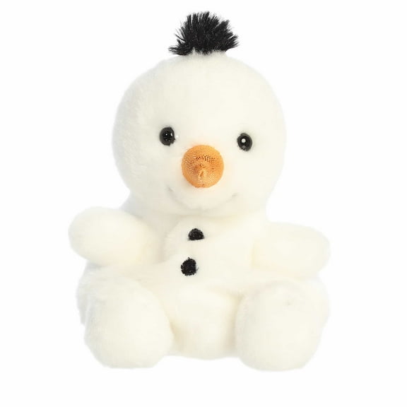 Aurora - Mini White Festive Stuffed Animal - 5" Freeze Snowman - Palm Pals