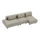 thumbnail image 1 of Modelo de sofá de casa de muñecas, accesorios de decoración de casa de muñecas, muebles decorativos, foto M 1 fila gris, 1 of 9