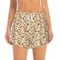 thumbnail image 2 of Balery Set With Peanut Pantalones cortos deportivos para mujer con forro y dos bolsillos, elásticos, para entrenamiento, gimnasio, yoga-XX-Large, 2 of 7