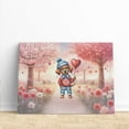 thumbnail image 3 of Happy Valentine’s Day Adorable Rhodesian Ridgeback Puppy Holding Heart Balloon Horizontal Matte Canvas Poster Ridgebacks Dog Lover Gifts Wall Art Home Decor - 00030, 3 of 5
