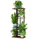 thumbnail image 1 of Soporte para plantas LINZINAR de 4 niveles para 5 macetas, 36 x 23 x 74 cm, negro, 1 of 1