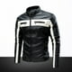 thumbnail image 2 of Chaqueta casual de cuero de motorista de manga larga para hombre con cremallera en el cuello alto Pompotops oipoqjl38089, 2 of 9