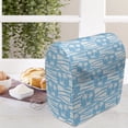 thumbnail image 3 of Tropical Stand Mixer Cover, Cool Exotic Summer Pattern with Palm Trees and Wavy Bubbly Squares, Kitchen Appliance Organizer Bag Cover with Pockets, 5 Quarts, Deep Sky Blue and White, by Ambesonne, 3 of 4
