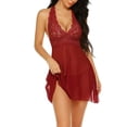 thumbnail image 3 of Conjunto de lencería sexy Gibobby Vino XL, 3 of 5