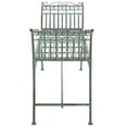 thumbnail image 4 of SAFAVIEH Hadley Outdoor Patio Swirls Garden Bench, Antique Green, 4 of 8