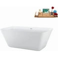 thumbnail image 2 of 59" Streamline N3700BL Soaking Freestanding Tub and Tray With Internal Drain, 2 of 7