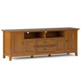 thumbnail image 2 of Pemberly Row Modern 72" Solid Wood TV Stand in Light Golden Brown, 2 of 19