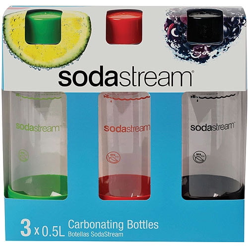 SodaStream Half Liter Carbonating Bottles, 3 Count