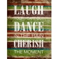 thumbnail image 2 of Grey, Jace 12x14 Gold Ornate Wood Framed with Double Matting Museum Art Print Titled - Laugh Dance Cherish, 2 of 4