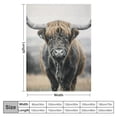 thumbnail image 4 of Patifu Bull Warm Lightweight Blanket Soft Fleece Blankets Throw Blanket for All Seasons 40x50in, 4 of 6