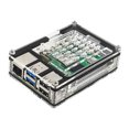 thumbnail image 1 of [Estuche + Radiador Plateado] Adecuado para Raspberry Pi5 Estuche Acrílico Adecuado para Raspberry Pi 5 4GB/8GB  Compatible Con Enfriador Activo Oficial Raspberry Pi 5 (transparente) (B), 1 of 9