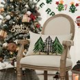 thumbnail image 6 of Sm:)e Watercolor Trees Christmas Pillow Cover 12 x 20 Inch, Set of 1 Xmas Winter Off White Rectangle Seasonal Decorative Farmhouse Outdoor Pillow Case, 6 of 7