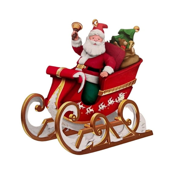 2010 Sleigh on the Way! (Santa Claus) Hallmark Keepsake Christmas Tree Ornament - QXC1026
