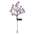 4th of July Star Stake Lights, Red White Blue Tree Branch String Lights ...