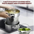 thumbnail image 4 of Duxtop Juego profesional de utensilios de cocina de inducción de acero inoxidable, juego de ollas y sartenes de cocina, fondo pesado con tecnología de unión a impactos, 4 of 5