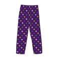 thumbnail image 5 of Xecao Purple Mardi Gras Men's Straight Lounge Pajama Pants: The Ultimate in Comfortable Sleepwear, 5 of 9