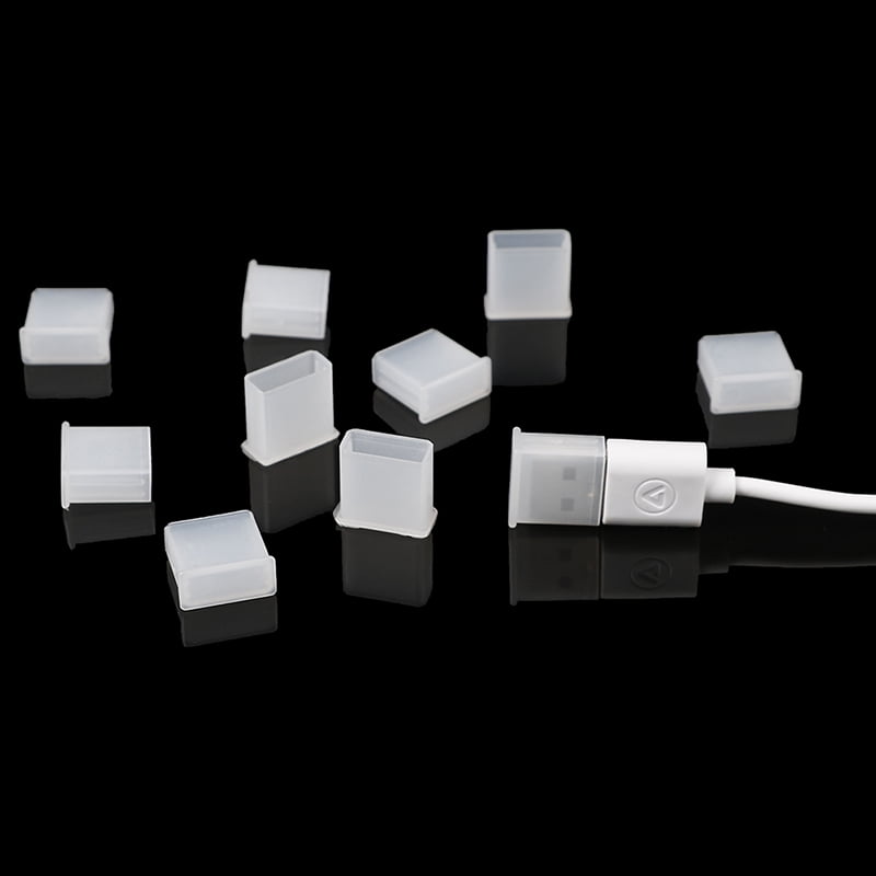 10Pcs Plastic USB male anti-dust plug stopper cap cover protector FL 