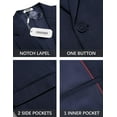 thumbnail image 5 of COOFANDY Casual Slim Fit Sport Coats for Men Regular Fit One Button Formal Blazer Jacket, 5 of 6