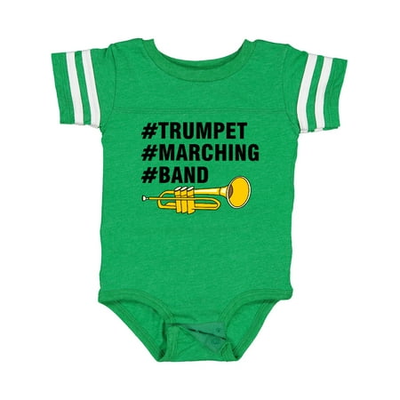 

Inktastic #Trumpet #Marching #Band Hashtag Text Gift Baby Boy or Baby Girl Bodysuit